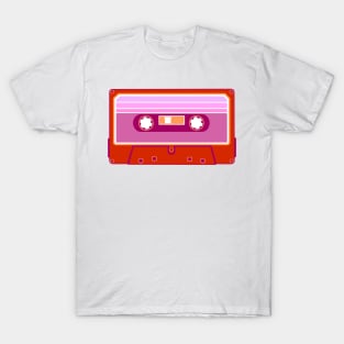 Lesbian Flag Cassette T-Shirt